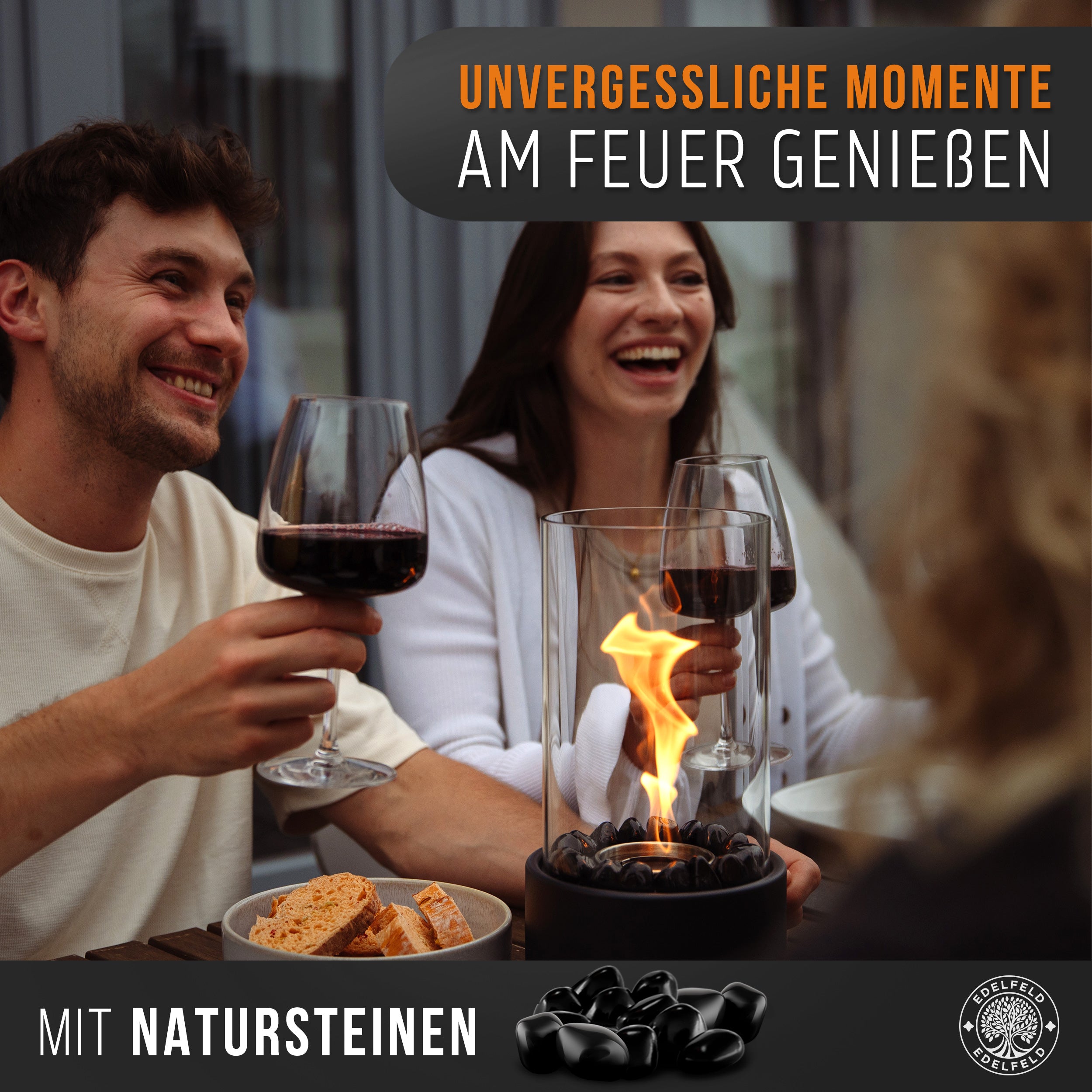 🔥Bundle🔥 - Tischkamin SPARK + 6 Flaschen Bioethanol (Edelfeld)