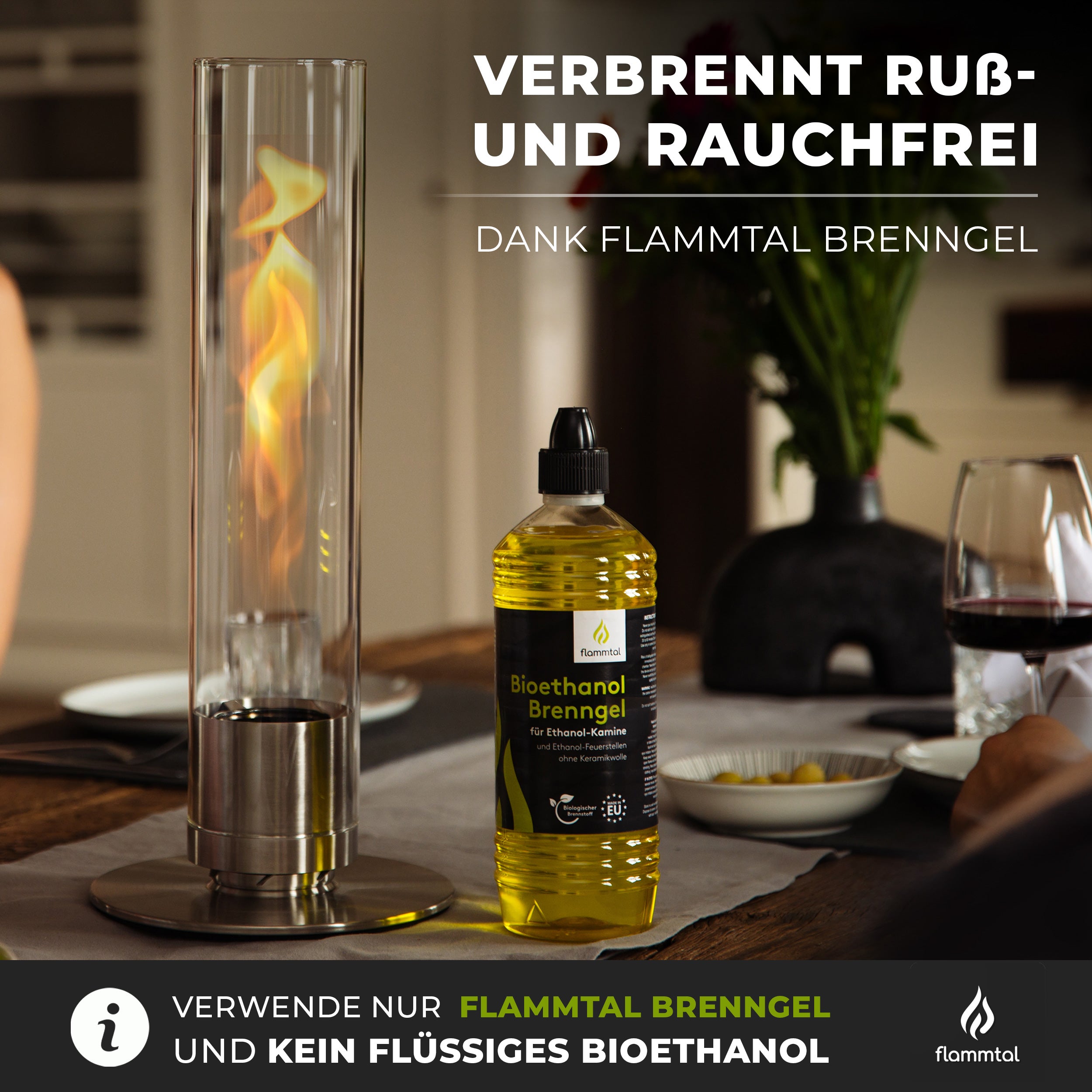 Tischfeuer HELIX (Silber)