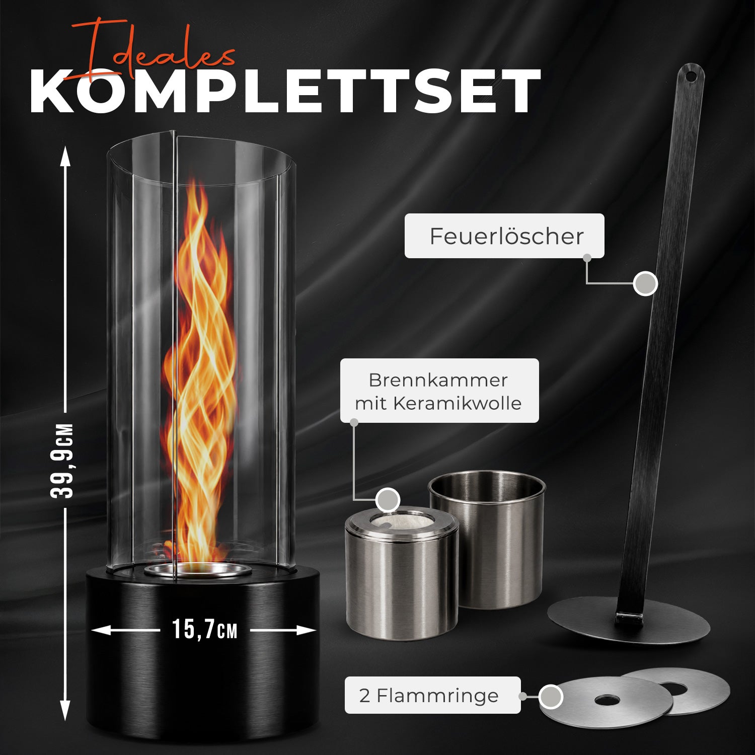 Tischfeuer SWIRL