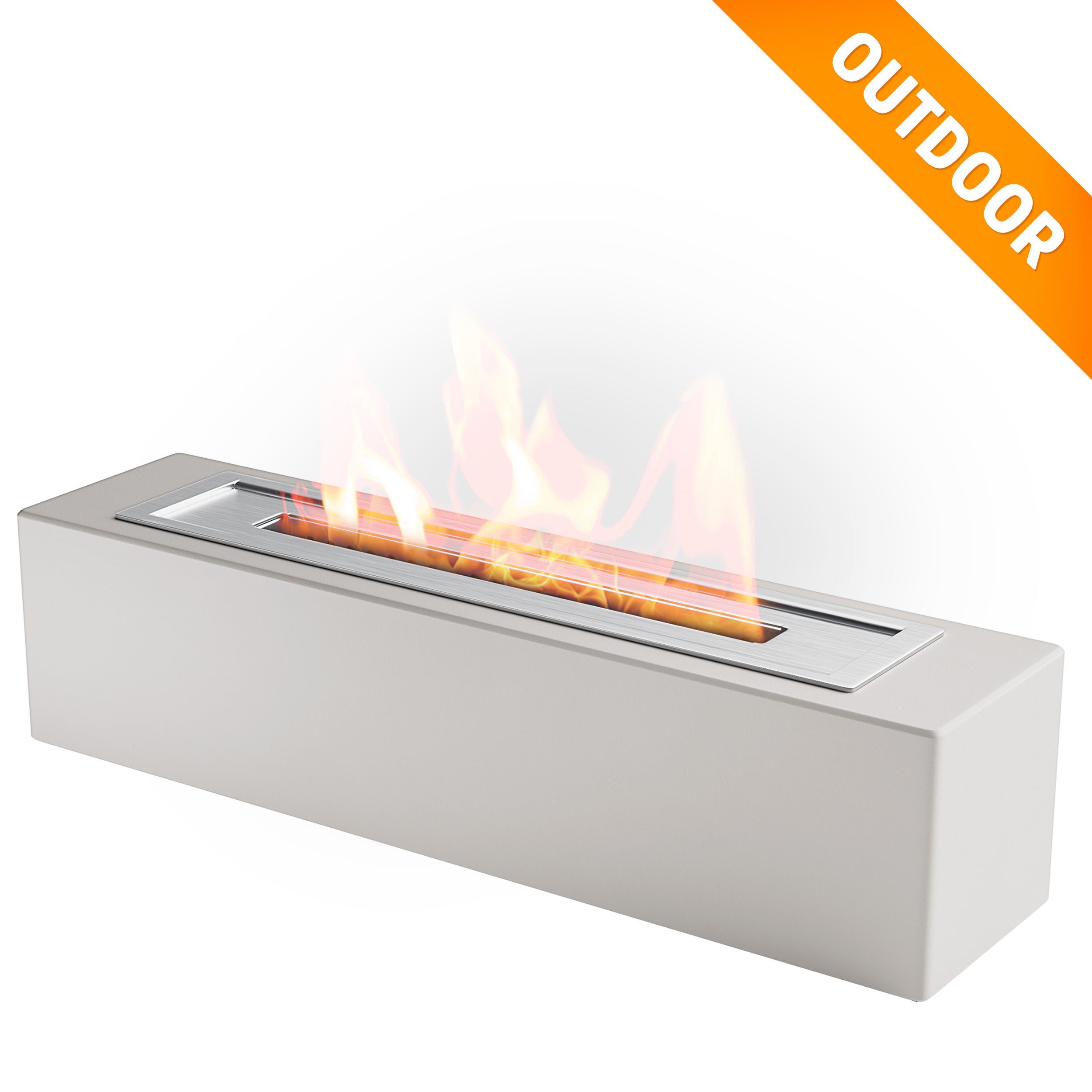 Tischfeuer BLOCK (Hellgrau)