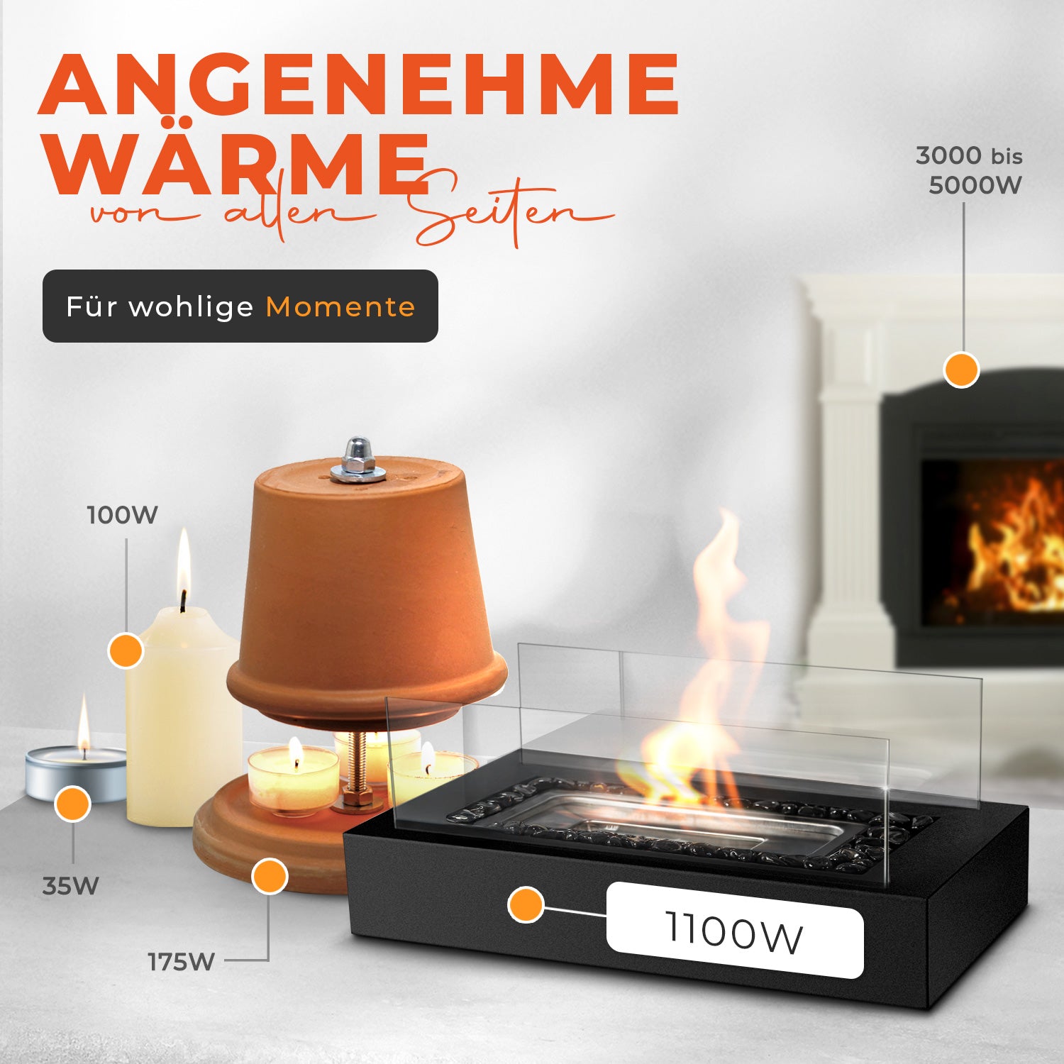 Tischkamin EMBER-Stone