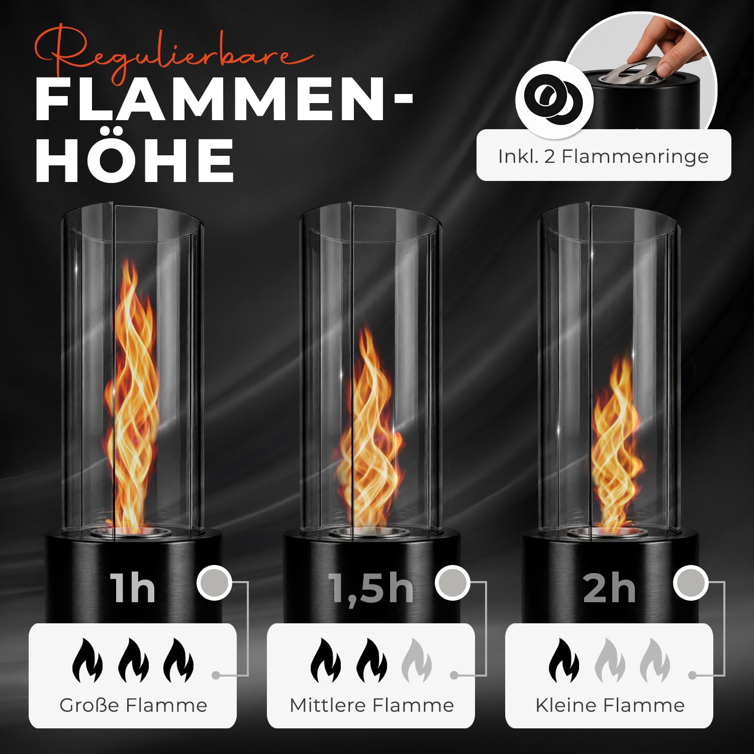 Tischfeuer SWIRL